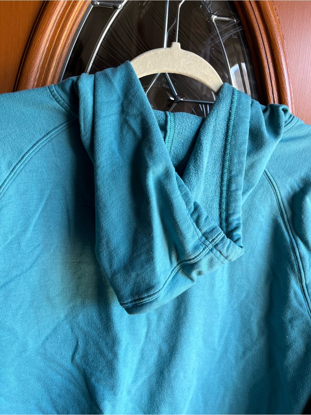 Eddie Bauer Teal Pullover Hoodie Womens Size Large - Picture 4 of 7